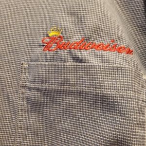 Mens Budweiser/Bud Light button down